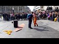 Gross gore   london street performer steals bag