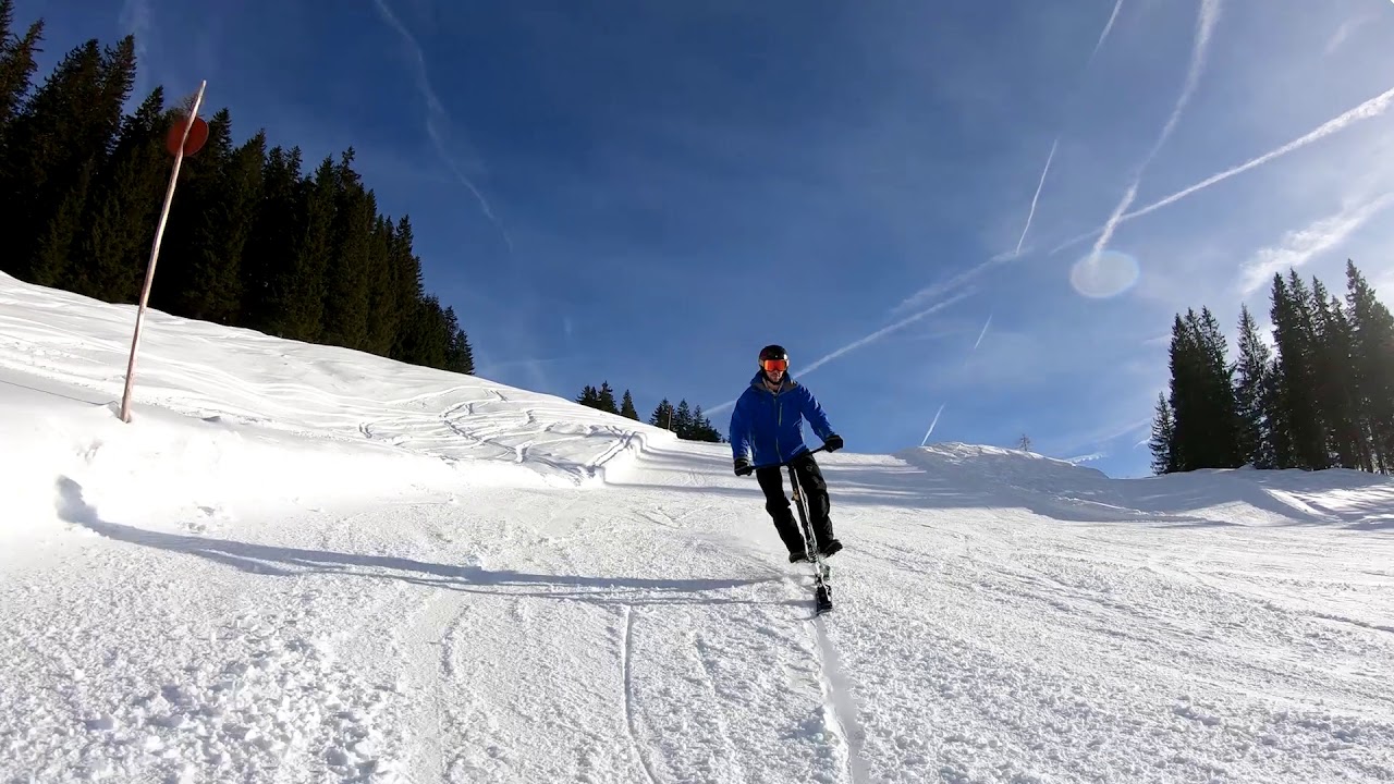 Skibike Carving on slope