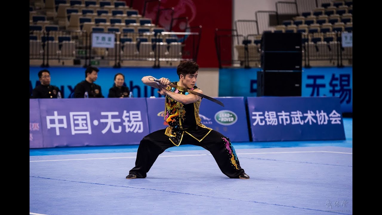 Men's Nandao 男子南刀 第28名 吉林队 周吴棋斌 9.49分 ji lin zhou wu qi bin 2017年全国武术套路 ...