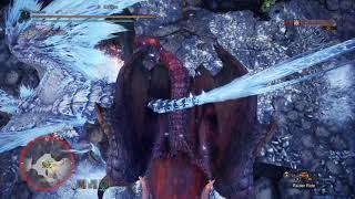 Monster Hunter World Playing as Teostra vs Velkhana and Hunter.