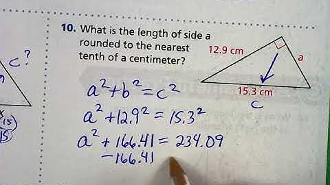 Lesson 7.1 PART 2:  Solve using Pythagorean Theorem