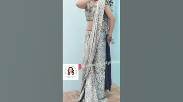 How to drape saree | Easy saree wearing tips & tricks | Daily wear crepe saree Draping #tips #shorts