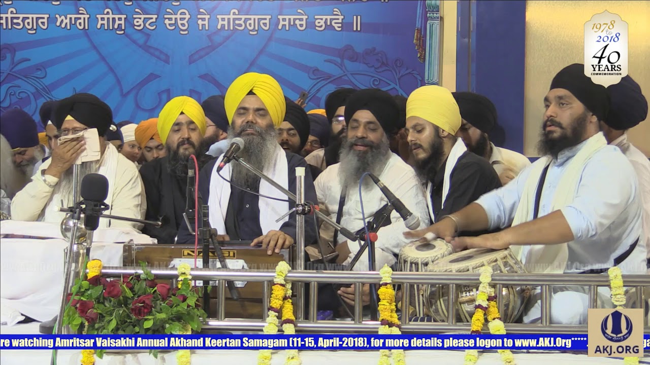 064 Amritsar April2018 SatEve Rainsabai Bhai Manpreet Singh Jee