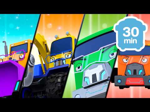 We're Heavy Vehicle Rangers!🚧 | 30 Min Construction Songs for Kids | Heavy Vehicles Songs
