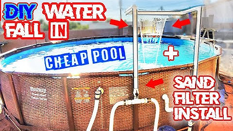 Above Ground Pool Waterfall w/ PVC + Intex Sand Filter Install