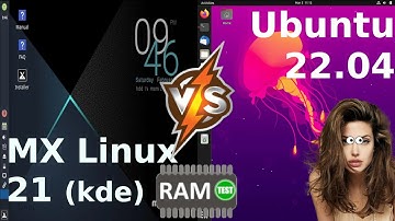 MX Linux 21 (KDE) vs Ubuntu 22.04: RAM
