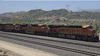 BNSF 6876 east at Old Cajon Station. This Z-Train rocketed it's way out of San Bernardino on Main 3.