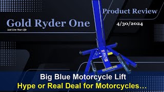 Big Blue Motorcycle Lift