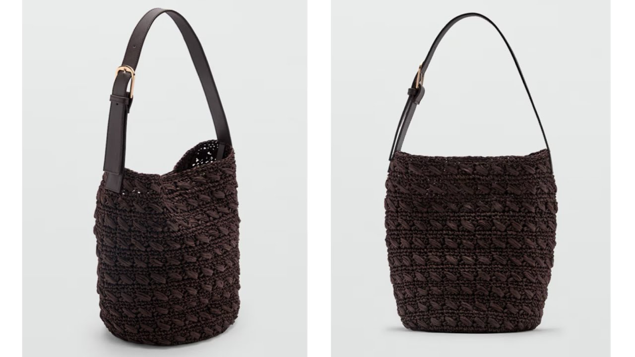 ÜNLÜ MARKANIN ÇANTASINI ÖRÜYORUZ 🤩 Tığ İşi Örgü Hasır Yazlık Çanta Yapımı