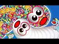worms zoo game highest level snake cross hard level 😱