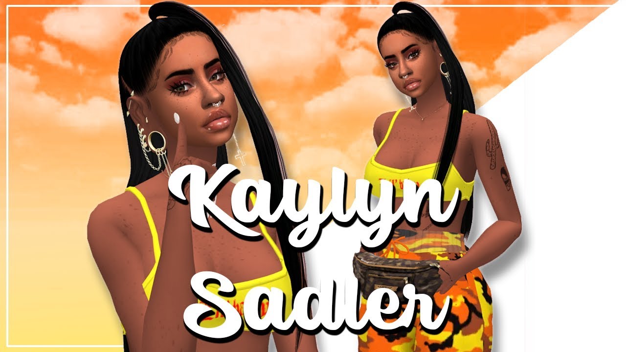 Sims 4 CAS |💛Kaylyn Sadler + CC LINKS🧡