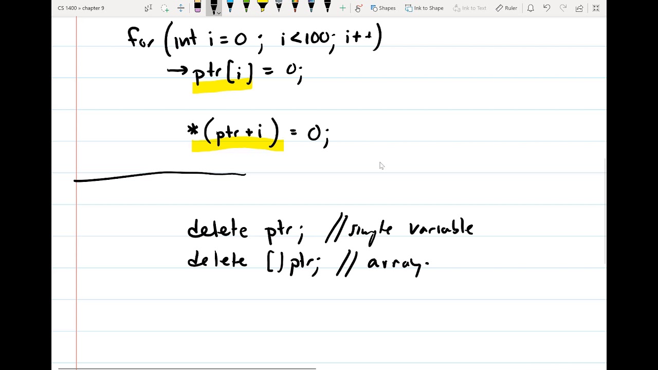102 - Dynamic memory allocation in c++ - YouTube