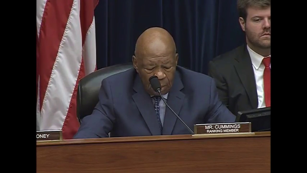 Oct 12 17 Ranking Member Cummings Cites Lehrer On Census Youtube