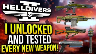 Helldivers 2 - I Unlocked and Tested EVERY New Weapon in the Democratic Detonation Warbond