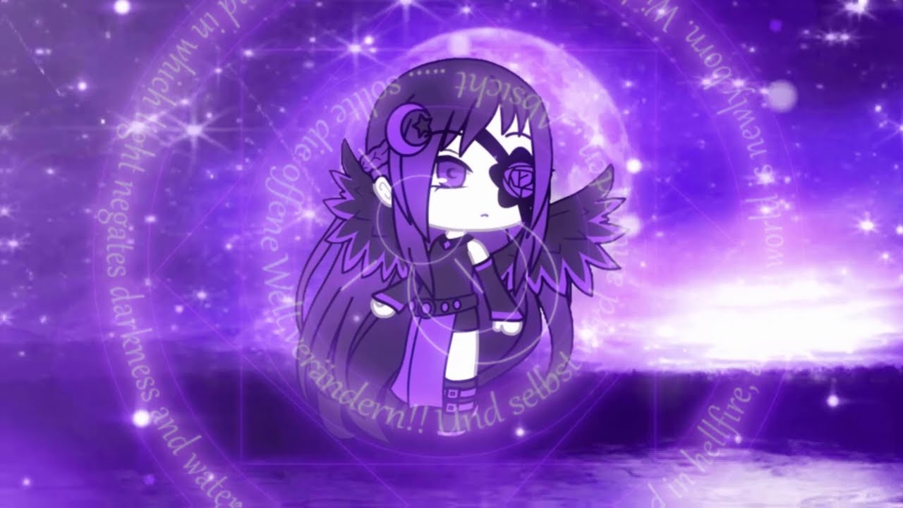 Tsuki Dark Angel From The Moon Transformation Free To Use Gacha Life Youtube