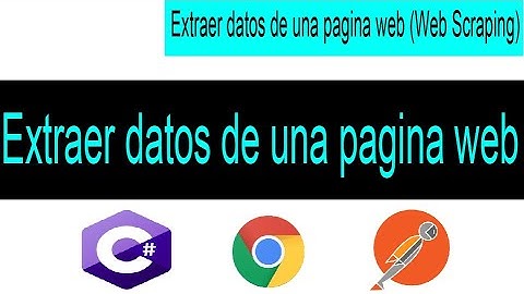 ▶4 | Web Scraping C# | Extrayendo datos de una pagina web [Ejemplo 1]
