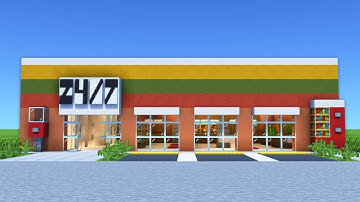 Minecraft Tutorial: Hoe maak je een gemakswinkel | Inclusief interieur