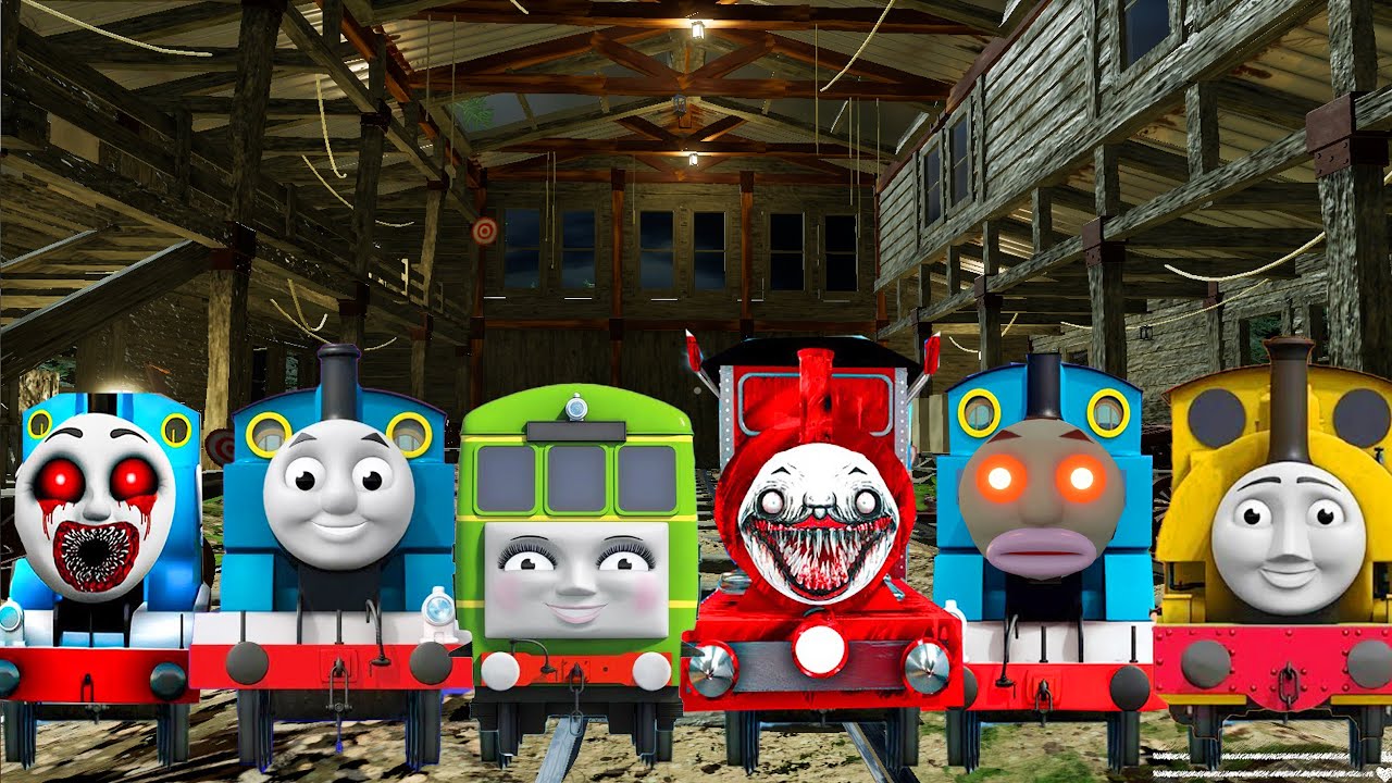 Thomas Train,Mutant Thomas VS Percy The Tank Engine vs Belle The Tank Engine in Choo Choo Charles
