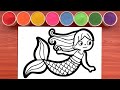 Tô Màu Tranh Cát NÀNG TIÊN CÁ XINH ĐẸP - Mermaid Sand Painting Lovely (Rainbow Candy)