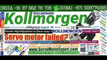 Kollmorgen Repair servo motor Repair encoder problem Heidenhain Resolver Adjustment Installation