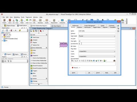 How to Use Sequence as ID Generator for Primary Key in ERD