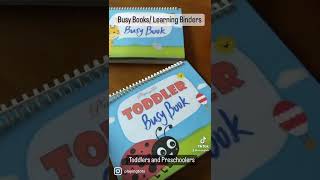 Busy Books and Learning Binders! Fun and educational activities for Toddlers and Preschoolers. Busy Books and Learning Binders! Fun and educational activities for Toddlers and Preschoolers.