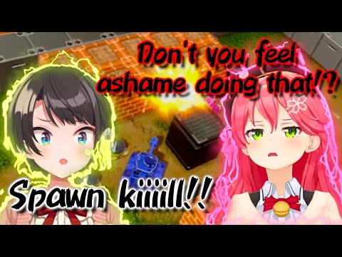 Subaru vs Miko- Taunting and Screaming Battle [hololive/ Eng sub]