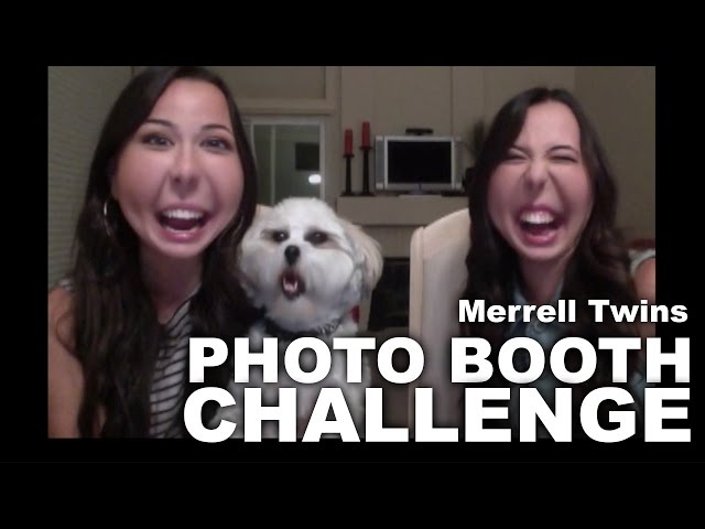 PHOTO BOOTH CHALLENGE - Merrell Twins class=