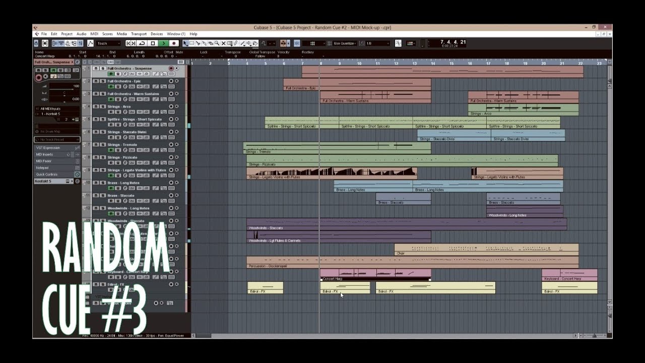 Random Cue #3 - MIDI Mock-Up - Full Orchestra - Scientific Discovery