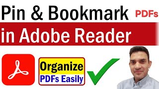 How to PIN or Make Favorite Documents in Adobe Reader | How Create Bookmark in PDF | Adobe Bookmarks