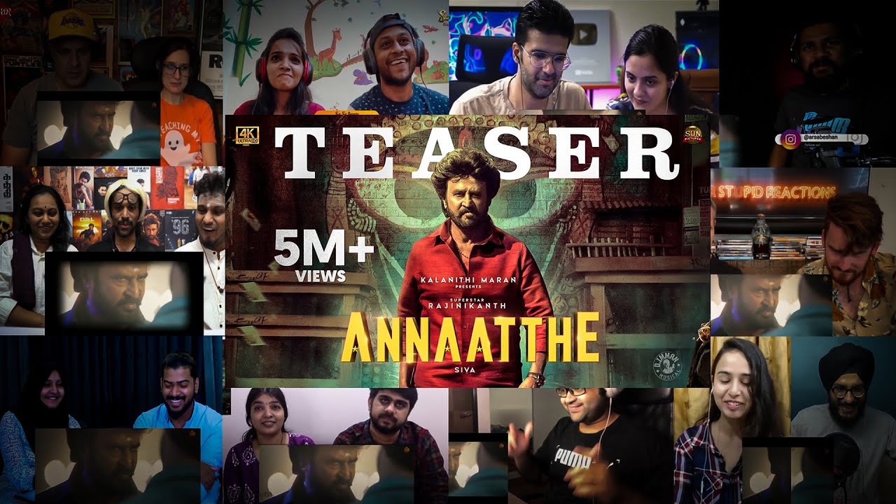 Annaatthe Teaser Crazy Reaction Mashup | SuperRajinikanth, Nayanthara, Keerthy | 