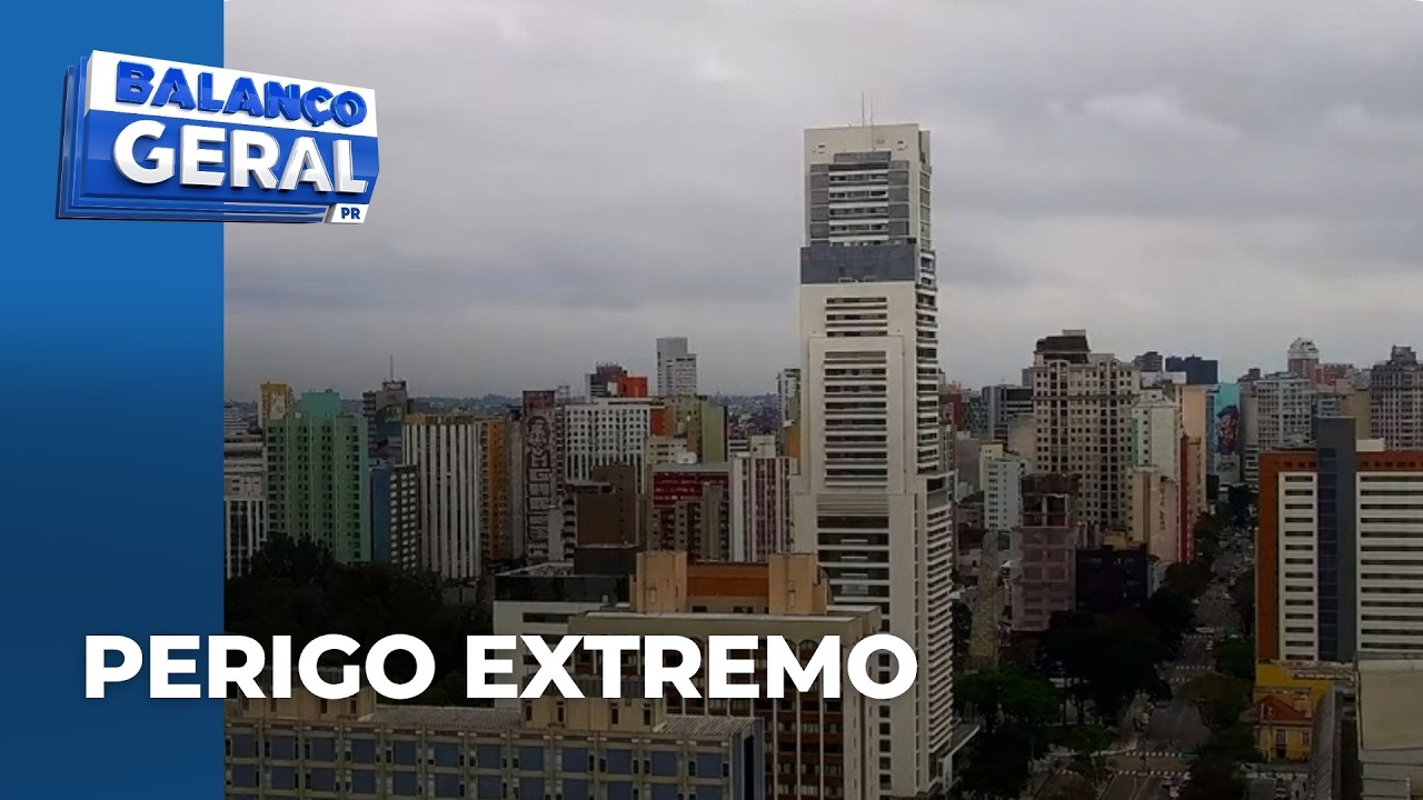 Previsão do Tempo: Paraná em alerta para tempestades severas até sexta