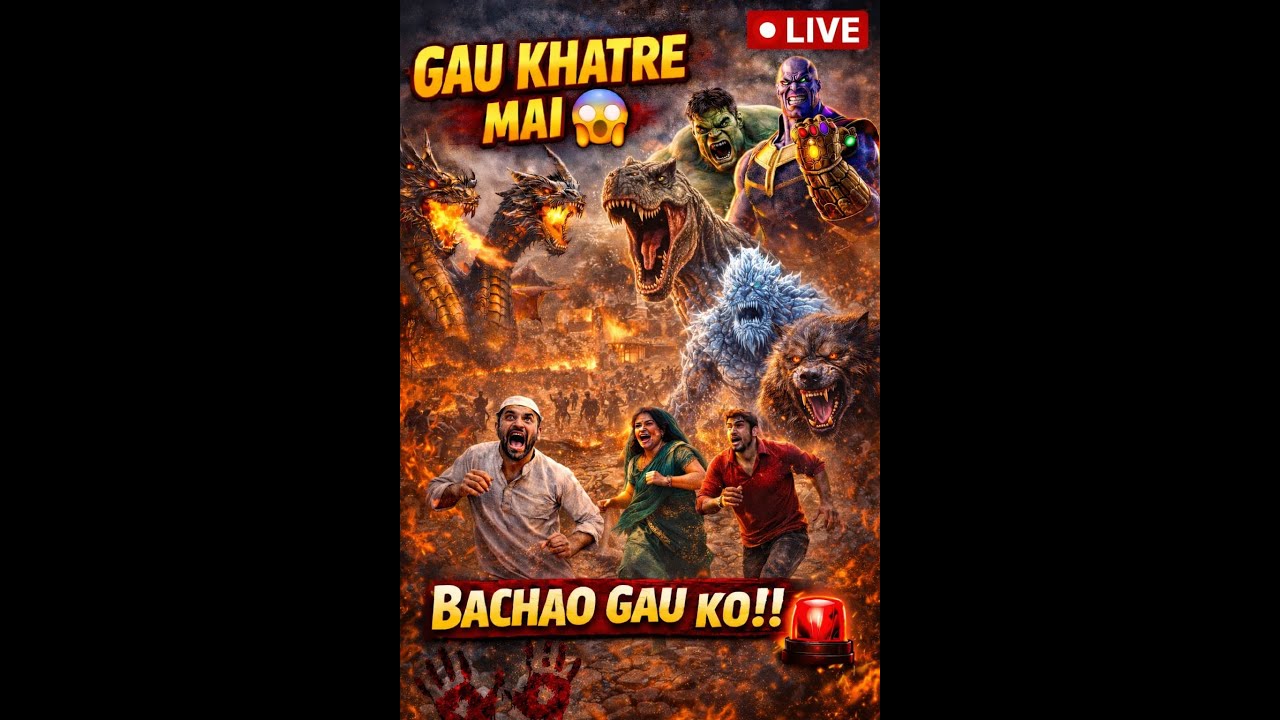 Gau Mai Aaya Stone Monster 😱 | Village Horror Live | बचाओ Gau Ko 🔥