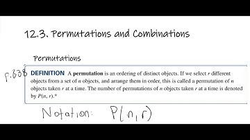 Section 12.3 - Permutations and Combinations