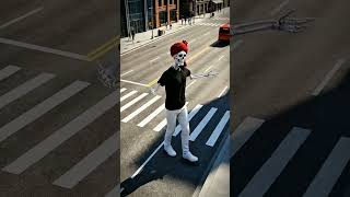 Stylish 3D Skeleton Walking in City | Cinematic Hand Swing Animation | Unreal Engine Style #shorts