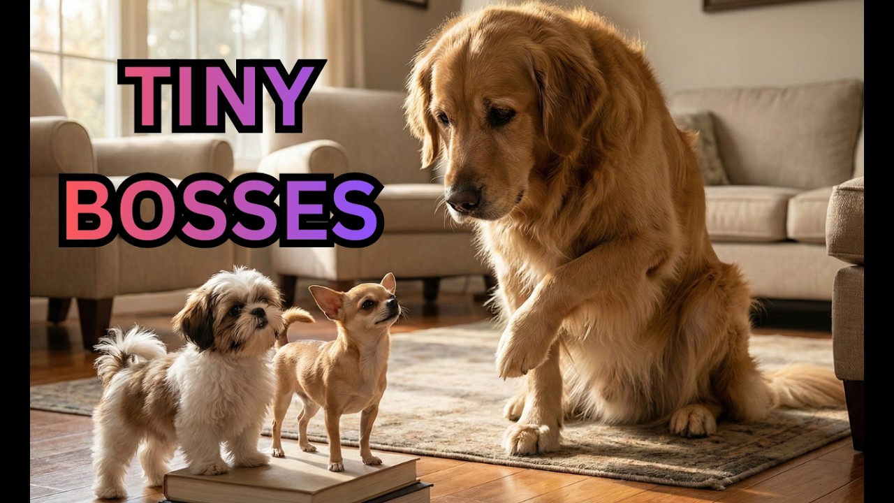 When Two Tiny Dogs Take Over a Giant Dog 😂 Funny compilation