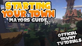 How to start a town in Towny | Mayors guide day 1