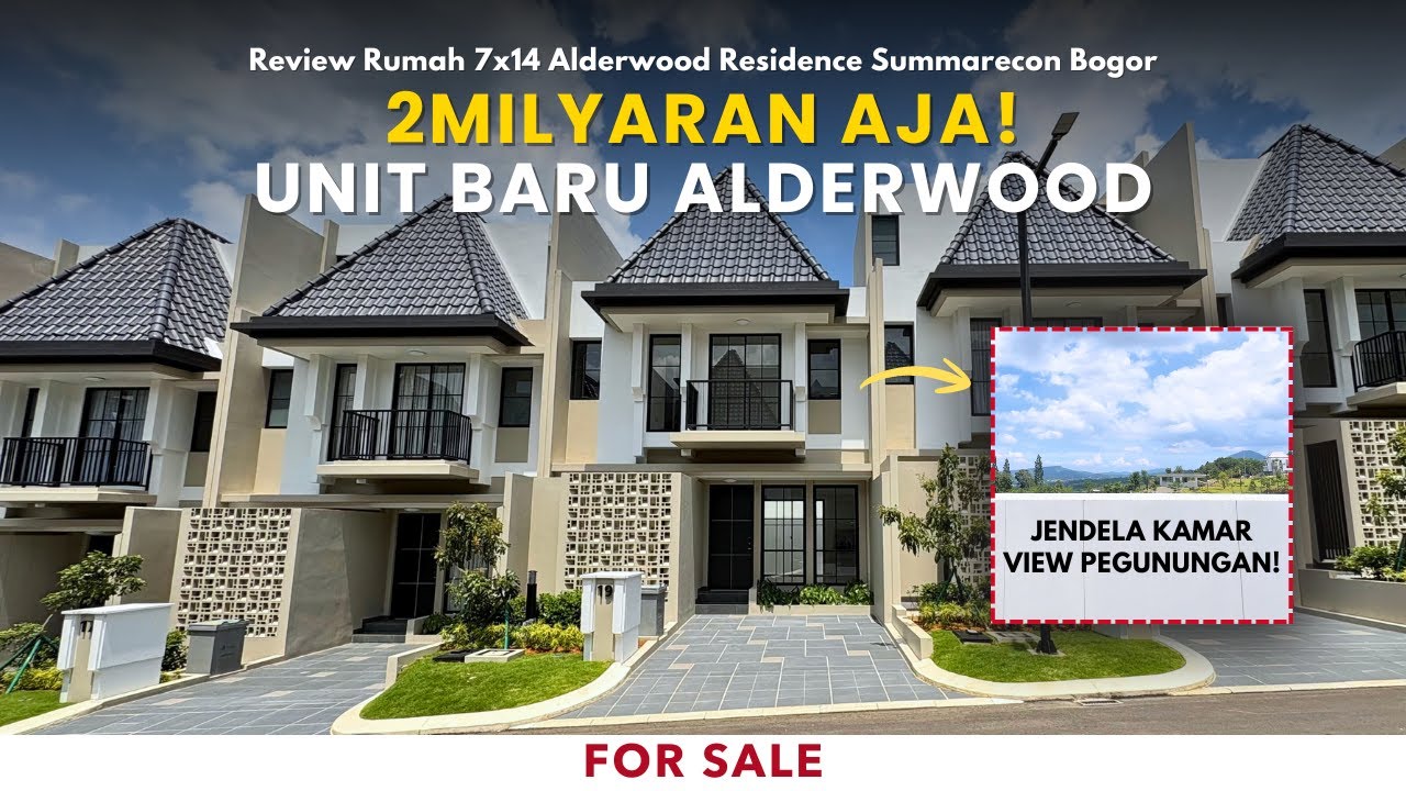 KAMAR VIEW PEGUNUNGAN! Review Rumah 7x14 2 Lantai Alderwood Residence Summarecon Bogor