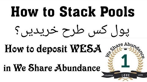 How to Stack Pools in We Share Abundance | Buying 5 Pools | How to Deposit WESA | WeshareAbundance