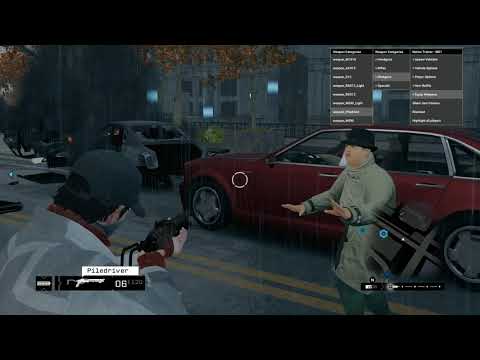 Watch Dogs - Native Trainer Demo (helicopter, spidertank, spawn vehicles, model changer, guns, etc)