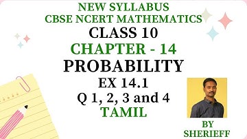 CLASS 10 | EX 14.1 | Q 1, 2, 3, 4 | MATHS | CHAPTER 14 | PROBABILITY | CBSE NCERT NEW SYLLABUS.