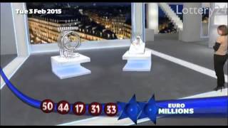 2015 02 03 Euro Millions Number and draw results