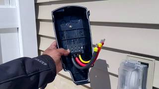 Tesla wall charger outdoors for dummies ...