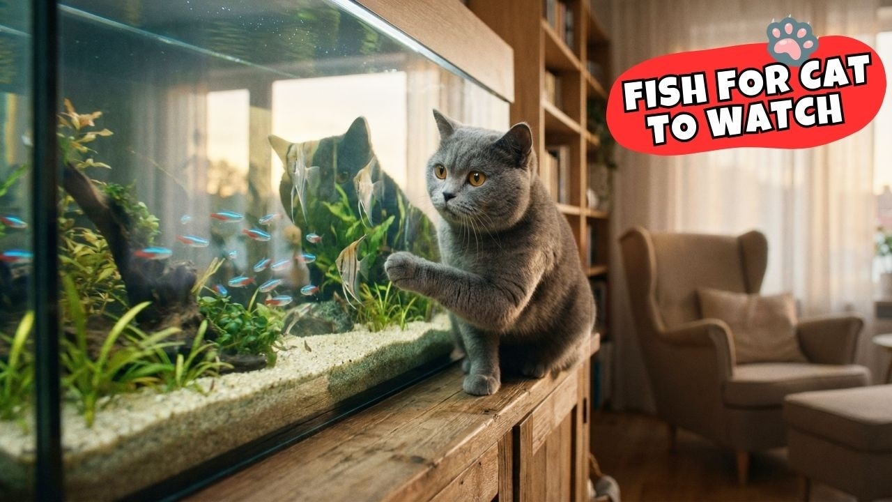 Real Aquarium Fish for Cats 🐟 | Fish For Cats To Watch | Relaxing Cat TV