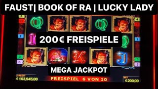 NUR 200€ FREISPIELE💥 Book of Ra Faust Lucky Lady MEGA JACKPOTS Novoline Spielothek Casino Automat