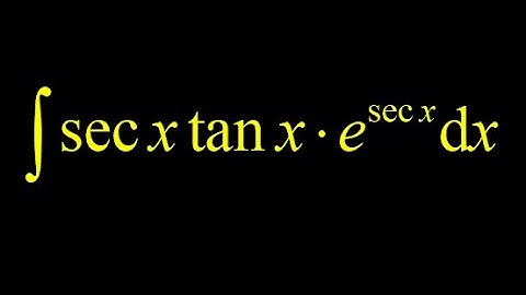 Exponential u-substitution: integral sec(x)tan(x)*e^(sec(x)). Identify the inner function, u=sec(x).