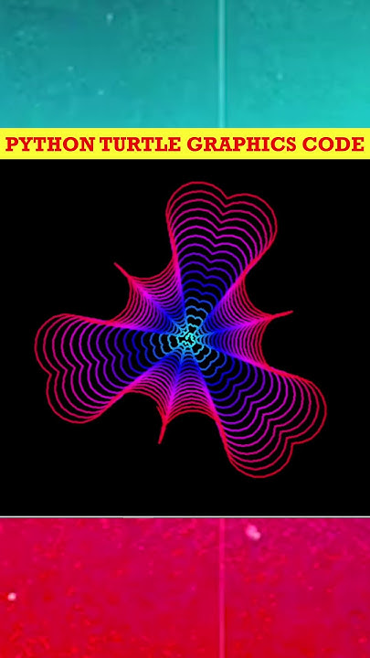 Python Turtle Graphics Code: Amazing Triple Heart Shape Drawing#2023 ...