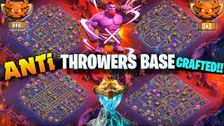 Custom Only - Anti Throwers With Perfect Traps - Cwl War Special Th18 New Push Base Link Th18 Base