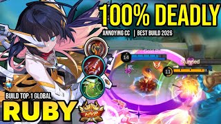 RUBY BEST BUILD 2026 | BUILD TOP 1 GLOBAL RUBY GAMEPLAY | MOBILE LEGENDS✓