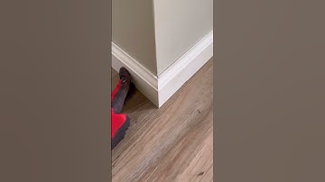 Installing baseboards is fun🤩🏠 #flooring #construction #carpentry